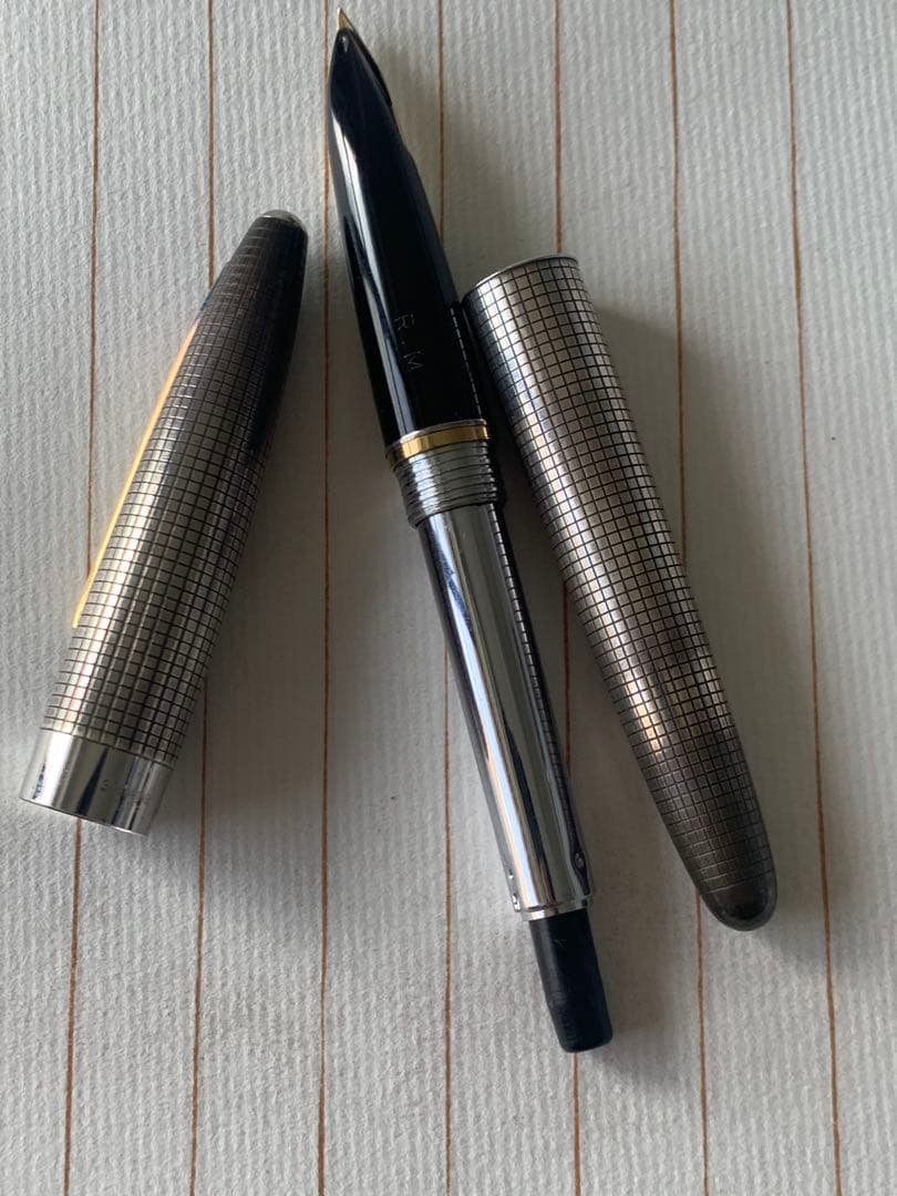 パイロット Elite シルバー 万年筆 18K