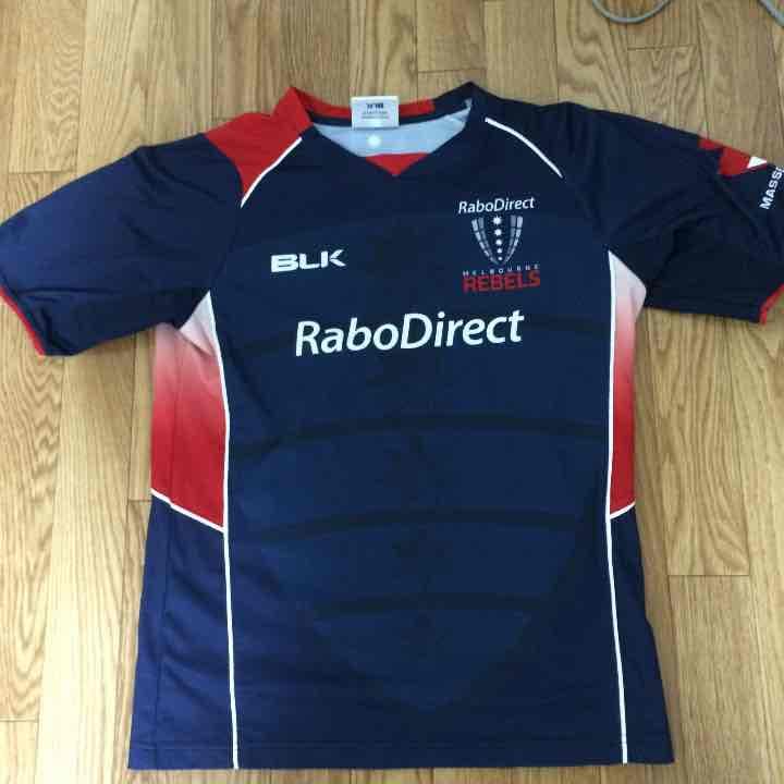 プロラグビーチームレベルズの練習用Tシャツです