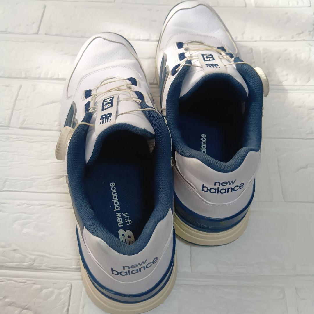 New Balance 574 ゴルフシューズ ホワイト/ネイビー　27.5㎝