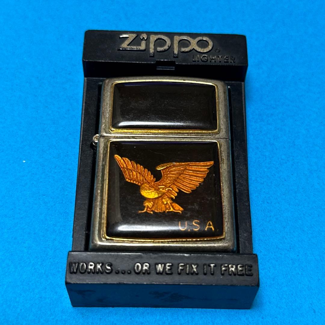 新品ビンテージ ZIPPO 鷲 メタル貼り 1999年型
