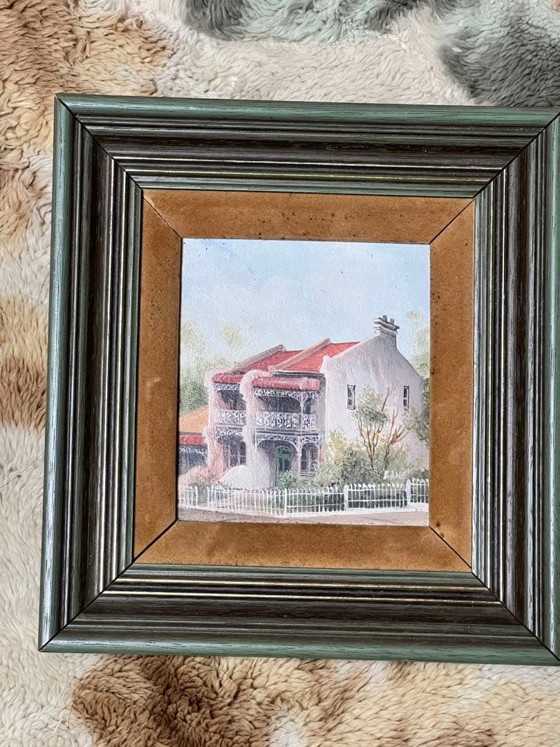 本物　油絵　オーストラリア人画家　ダイアナレイン