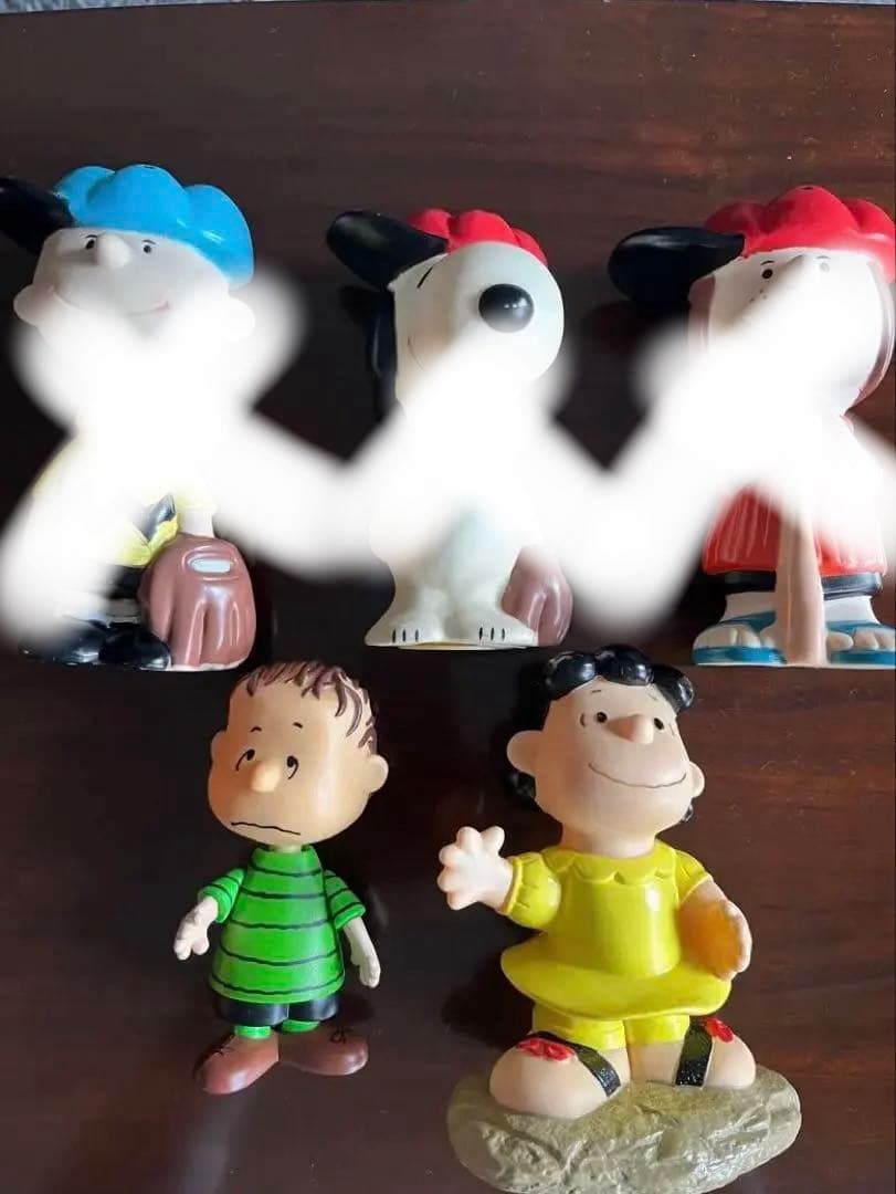 80s ビンテージ スヌーピー SNOOPY フィギュア ソフビ 貯金箱 セット