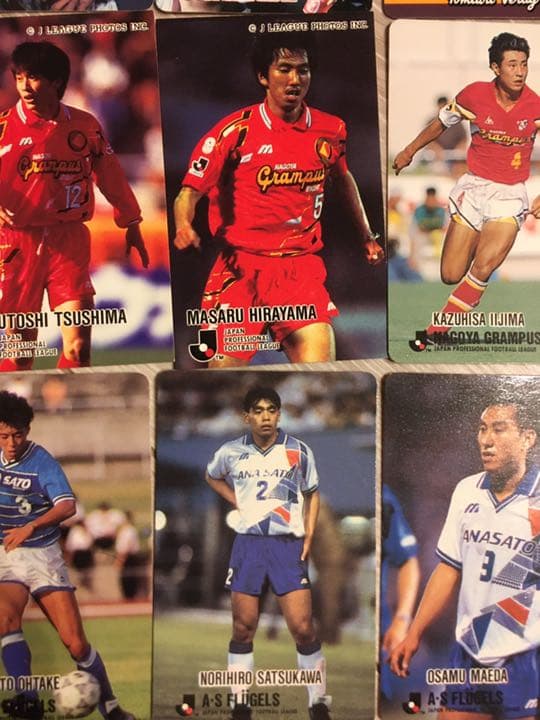 ◆1990年代　【初期】Jリーグチップス カード60枚