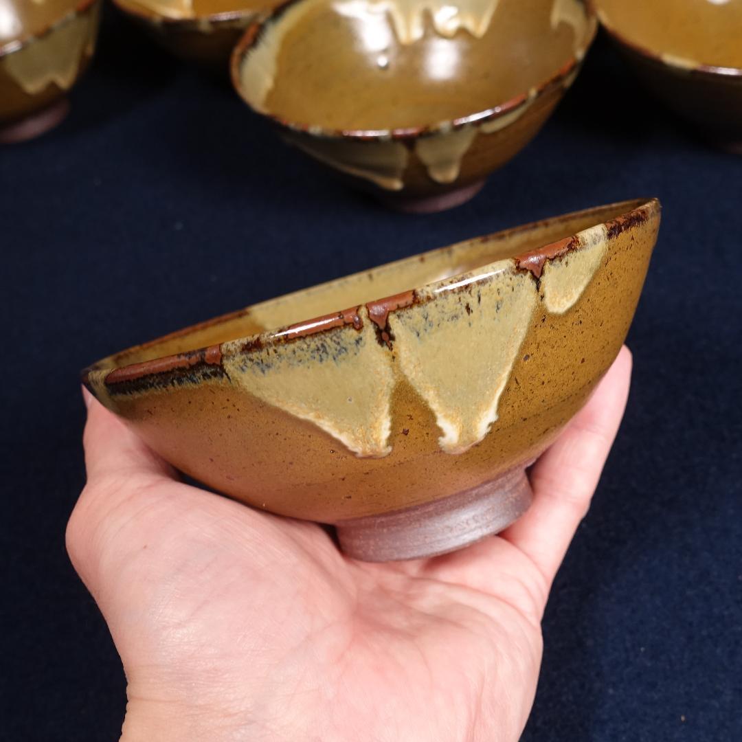 小代焼 小岱焼 近重治太郎 数茶碗 10客 共箱 茶道具