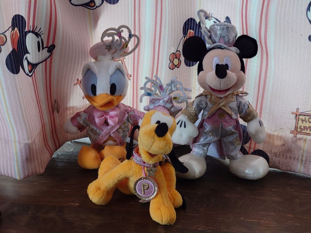 TDS　ビリーブ　ミッキー、ドナルド、プルート、グーフィー　ぬいバセット　新品