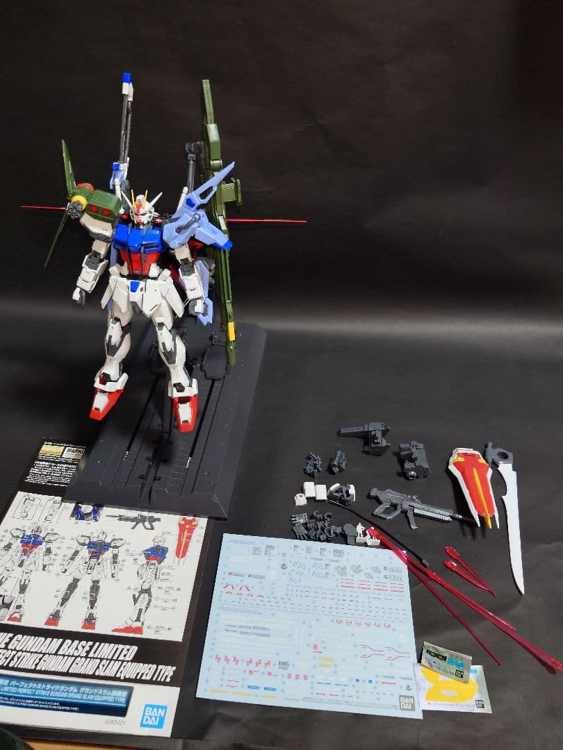 mg パーフェクトストライクガンダム グランドスラム装備型 パチ組 素組み