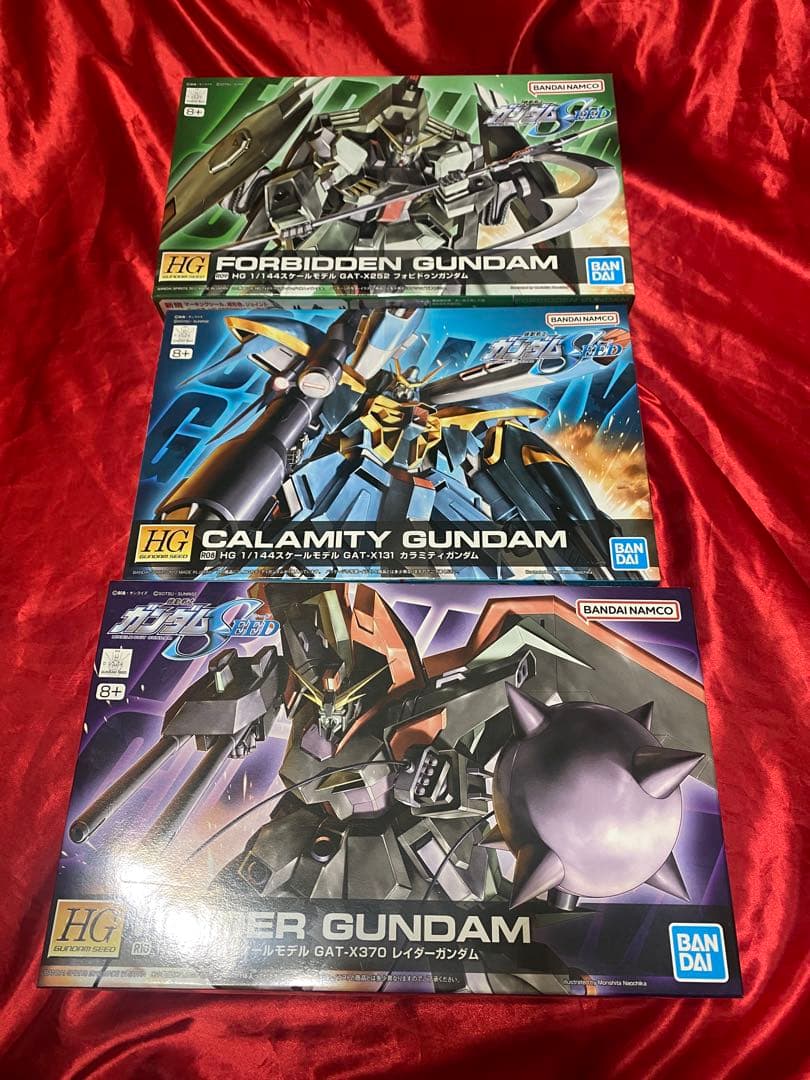 ガンプラ　hg ３個　カラミティ　レイダー　フォビドゥン　ガンダム　新品　未開封