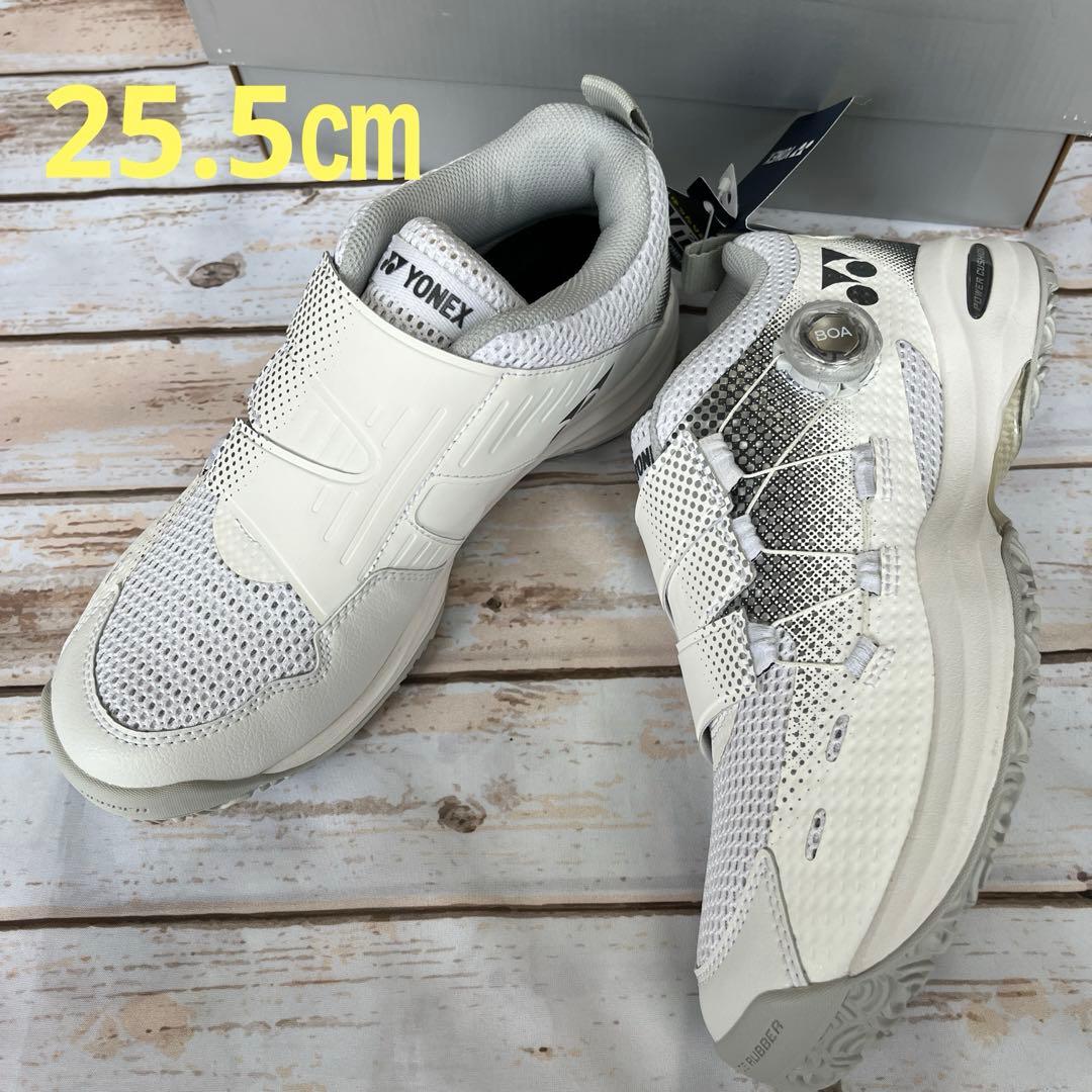 ヨネックス　パワークッションコンフォートワイドダイヤル4GC 白　25.5㎝新品