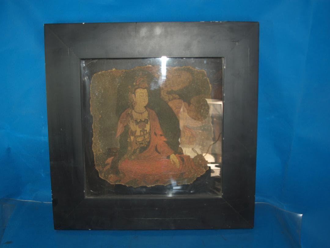 敦煌莫高窟壁画 人物像 発掘品　骨董品<BR> Z0982B34