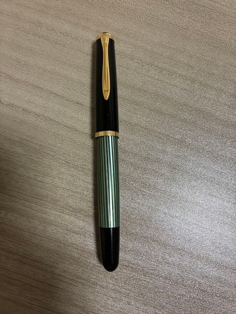 ペリカン400NN M&K 緑縞　細字（F）