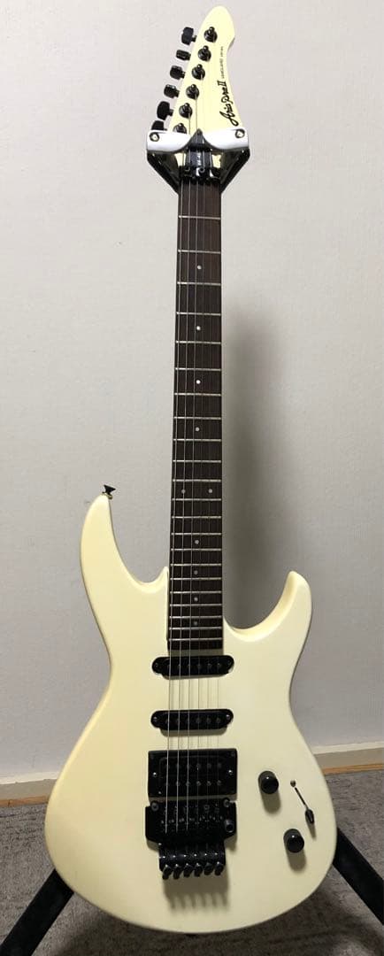 フル調整　アリアプロ2 VANGUARD ホワイト　フロイドローズ　エレキギター