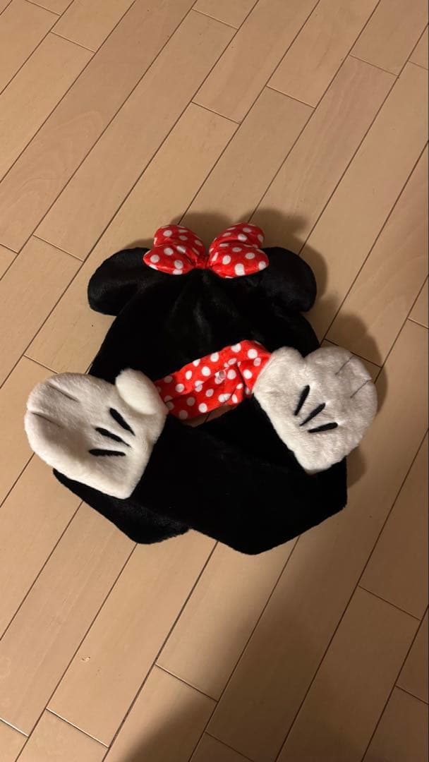 ミニーマウス キャップ 手袋付き