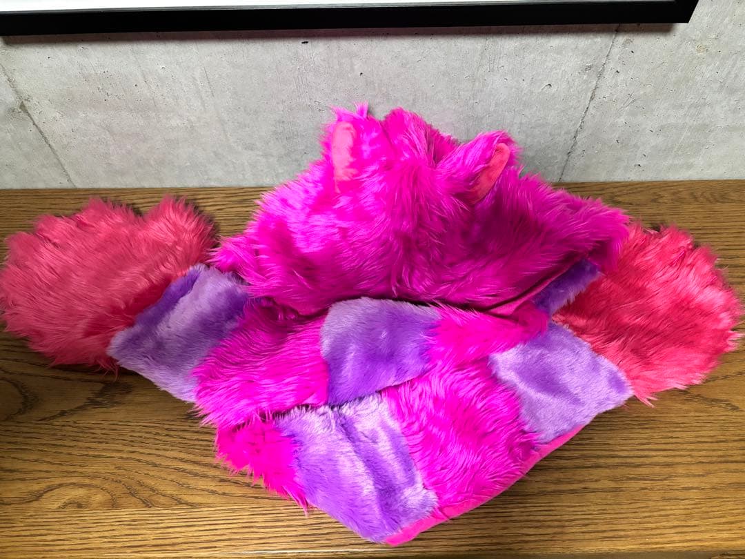 み*こ様 ディズニー チェシャ猫 マフラー ファンキャップ