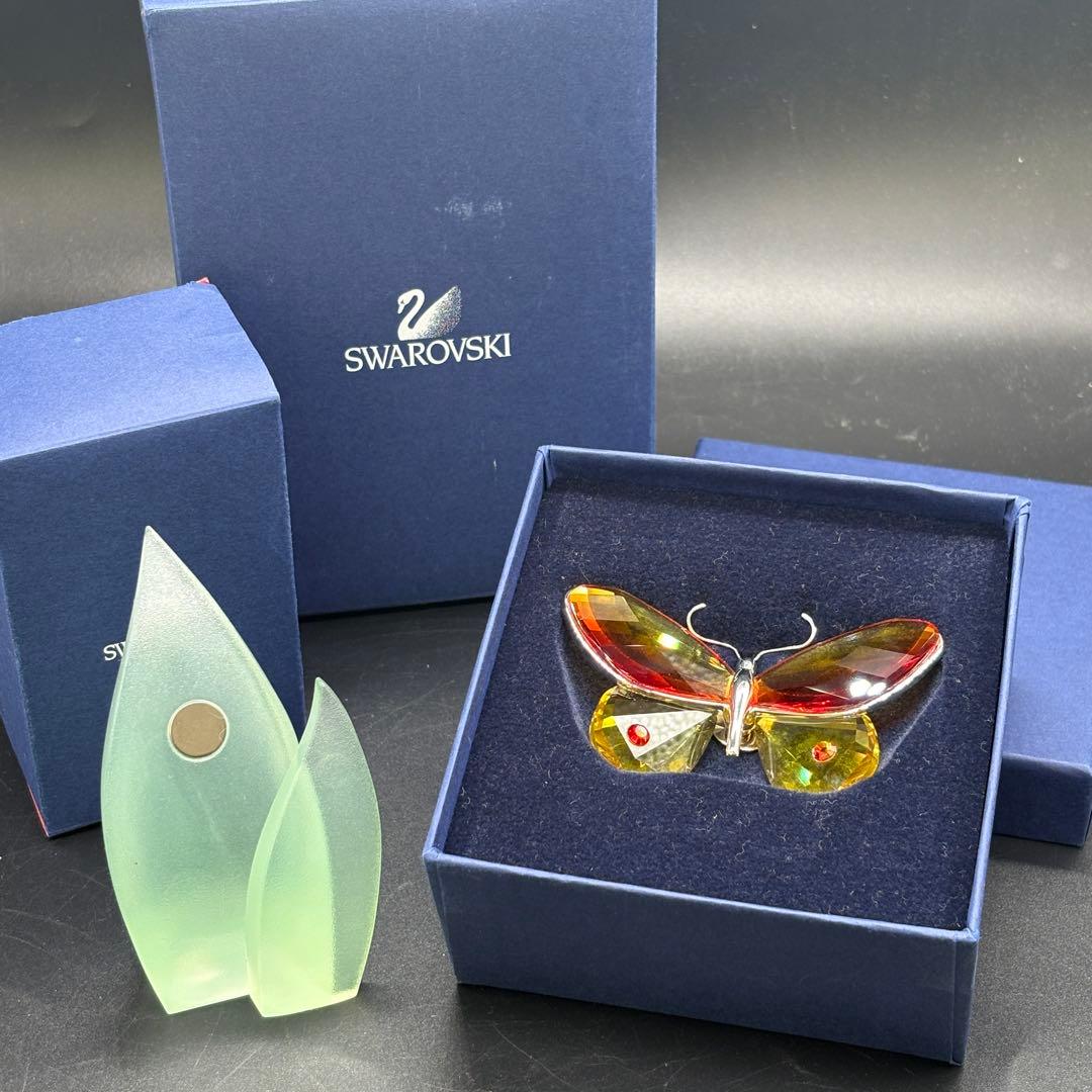 箱付き　スワロフスキーバタフライ アーボリア ファイア オパール 　no.175
