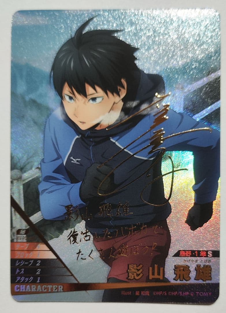 ハイキュー!! バボカ!! BREAK 影山飛雄 サイン 秘