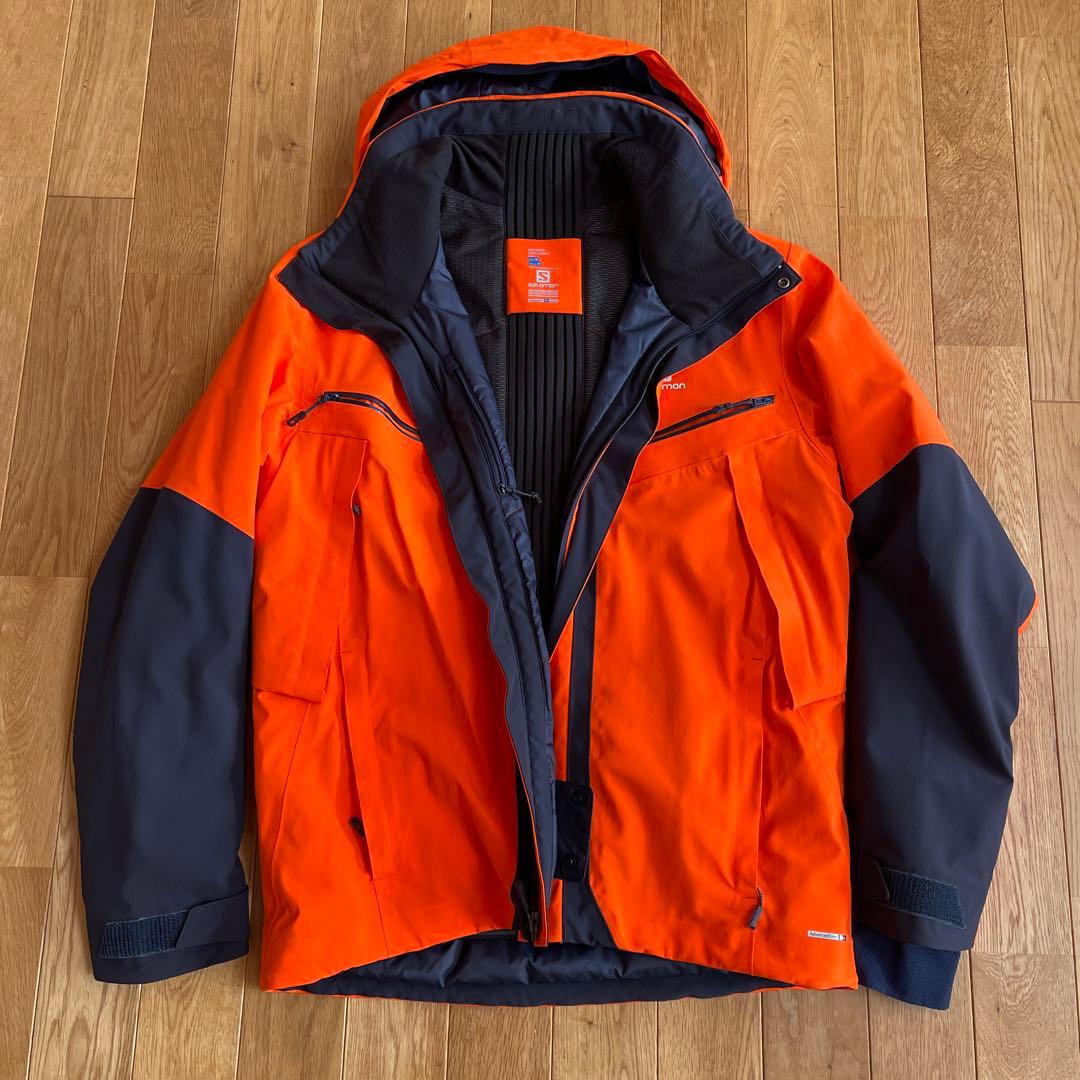 Salomon スキーウェア M オレンジ/ネイビー