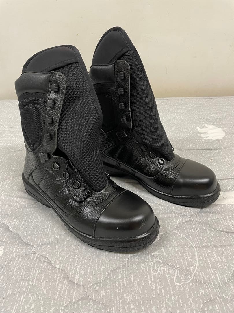 ブラックミリタリーブーツ　25.0cm