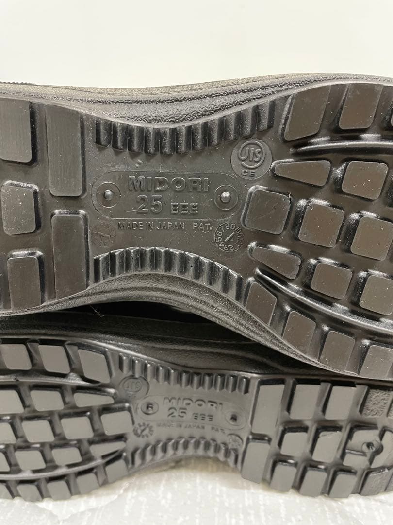 ブラックミリタリーブーツ　25.0cm