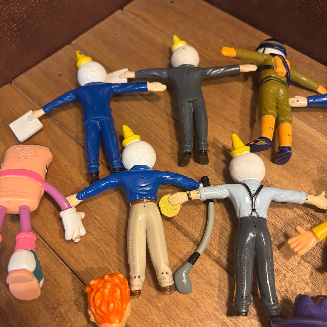 USAヴィンテージミールトイ　ジャックインザボックス　ベンダブルフィギュアセット