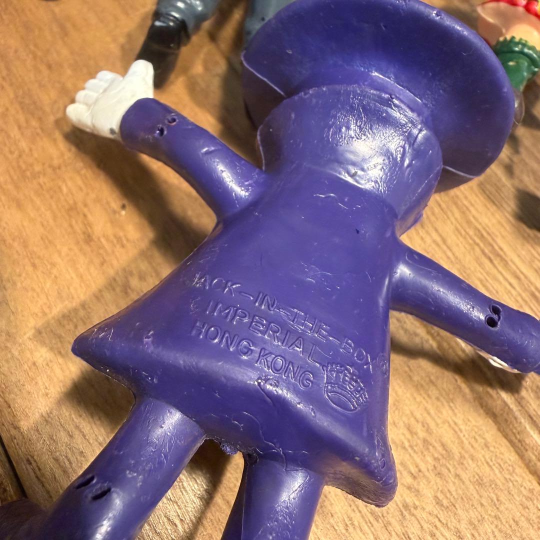 USAヴィンテージミールトイ　ジャックインザボックス　ベンダブルフィギュアセット