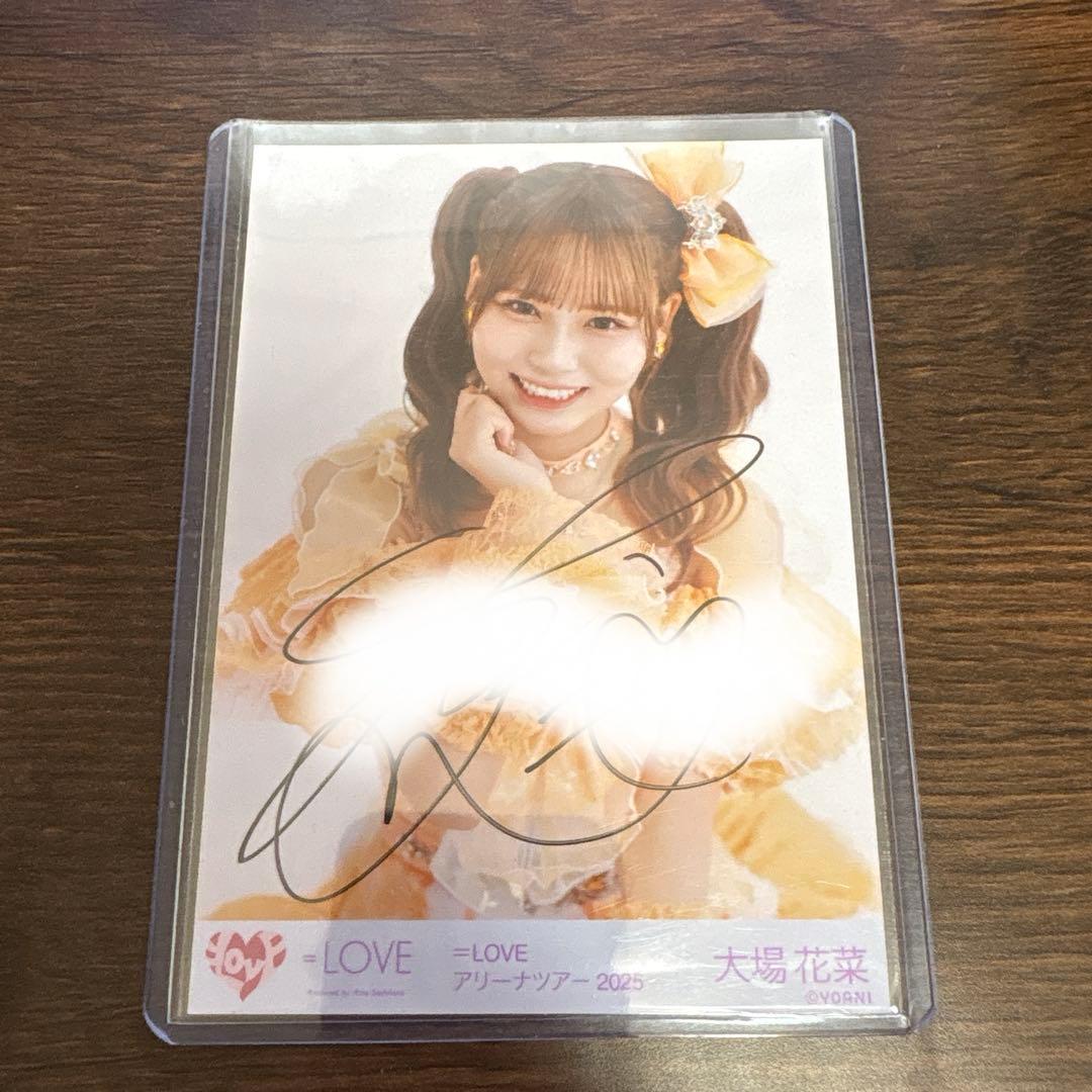 ＝LOVE イコラブ　大場花菜　生写真　直筆　魔法少女　チュウ