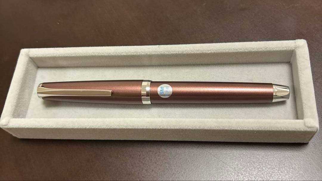 パイロット　エラボー　金属軸　ブラウン　万年筆 中字軟