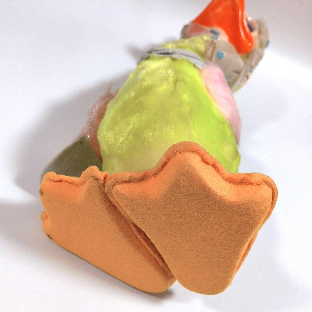 ビンテージ ラシュトン ダック ぬいぐるみ レースのバブーシュカ ラバーフェイス