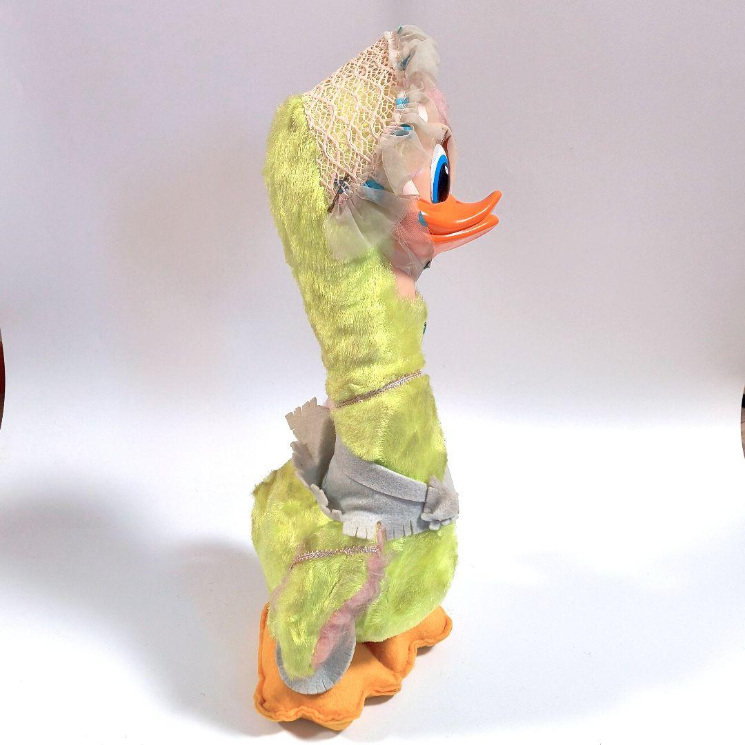 ビンテージ ラシュトン ダック ぬいぐるみ レースのバブーシュカ ラバーフェイス