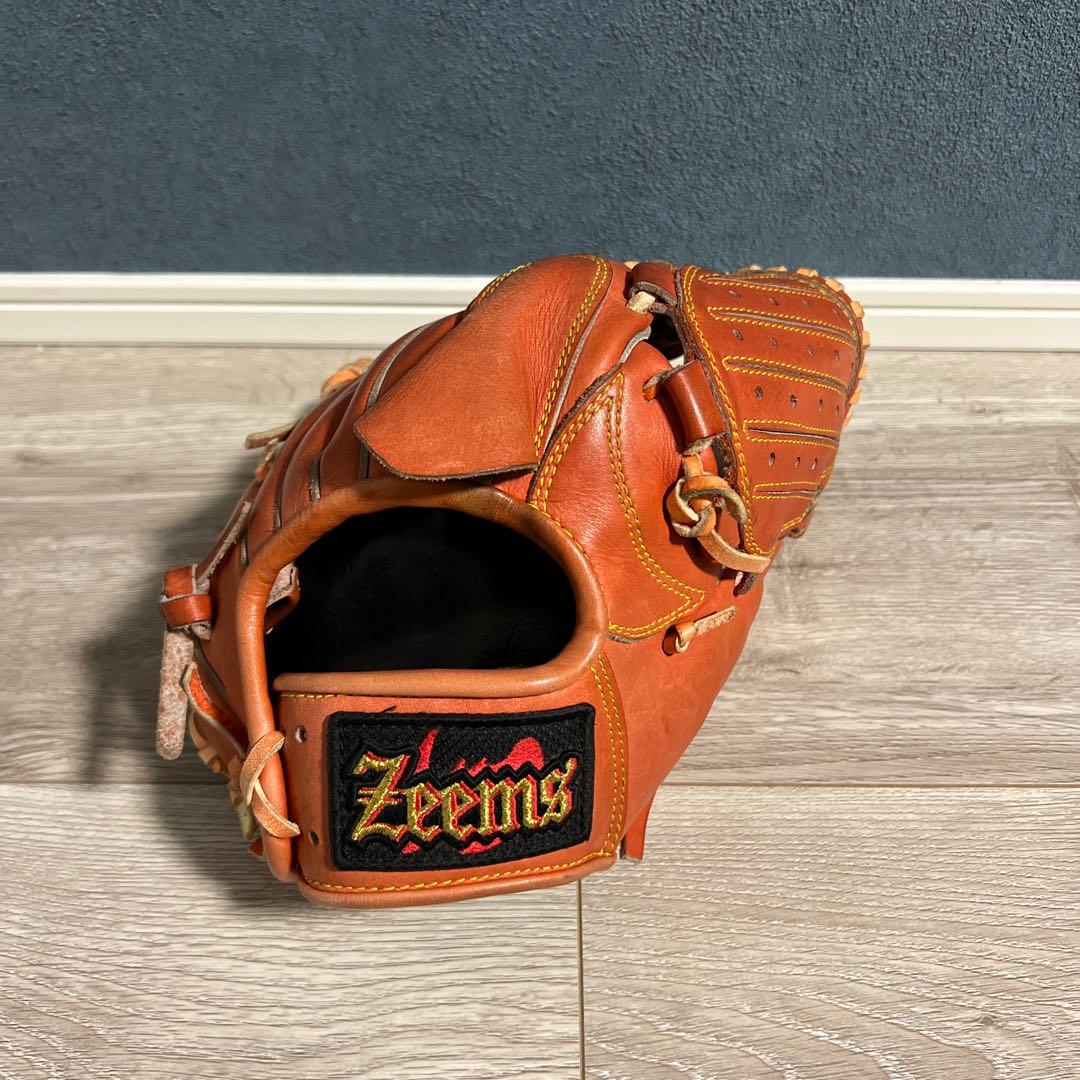 Zeams 軟式グローブ オレンジ 投手用