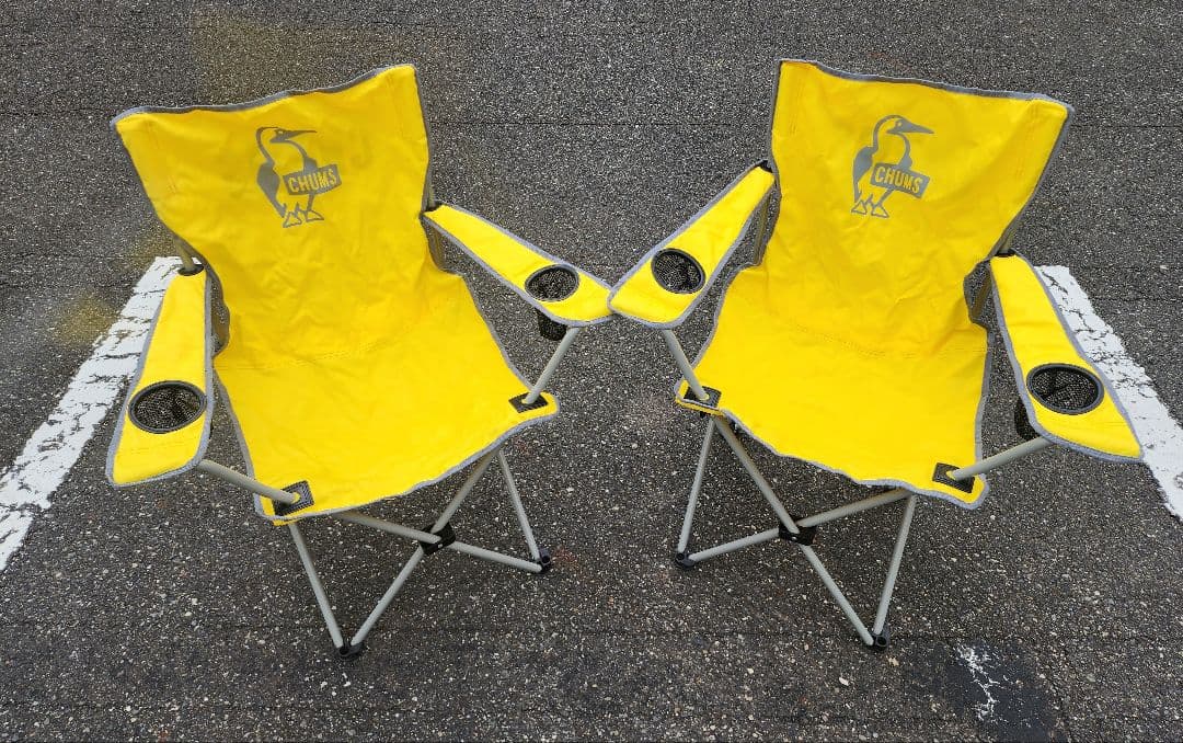 CHUMSチャムス×フリークスストア 別注 黄色アウトドアチェア2セット