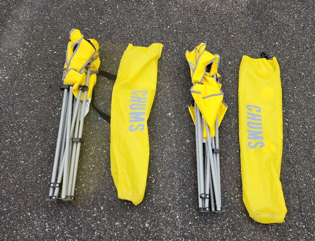 CHUMSチャムス×フリークスストア 別注 黄色アウトドアチェア2セット