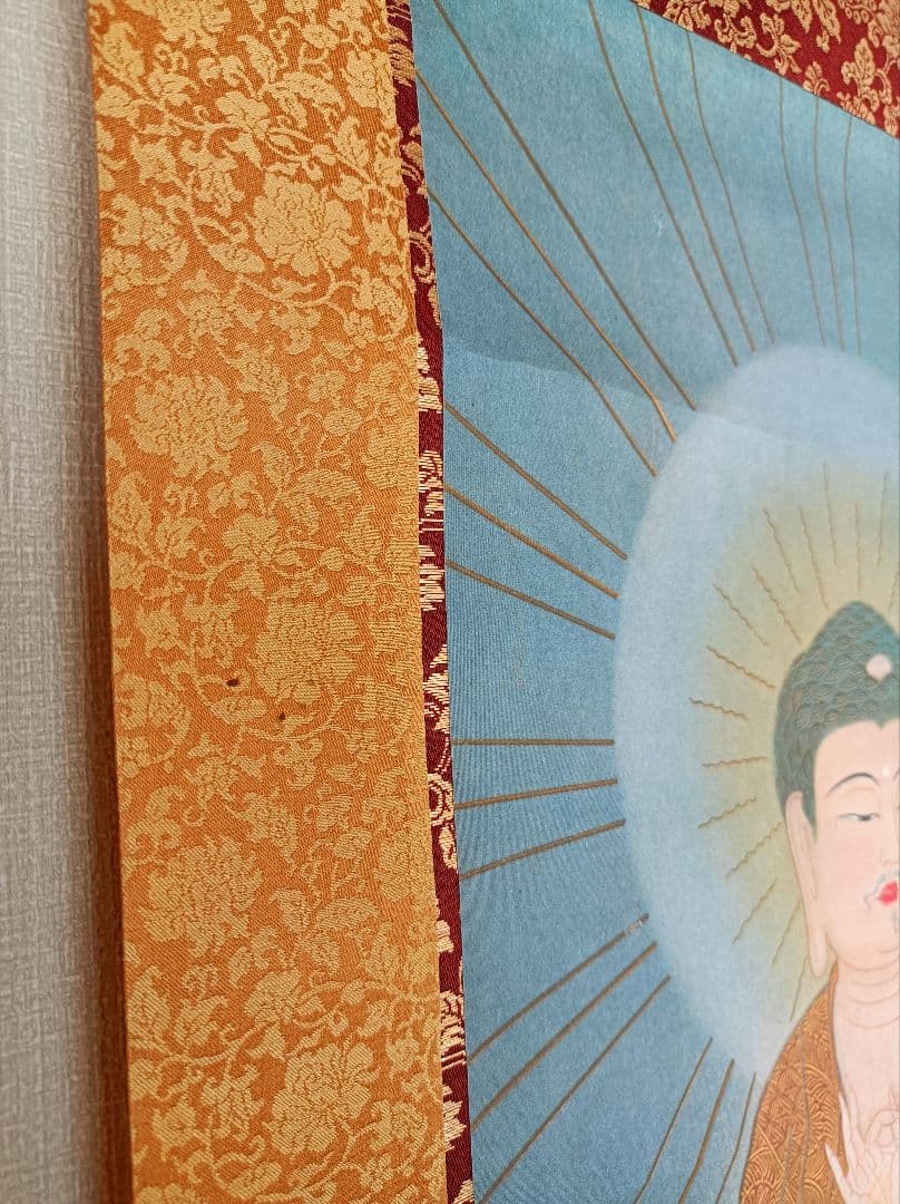 レア 彰久 軸 開運 厄除 絵 阿弥陀如来 蓮 極楽浄土 仏