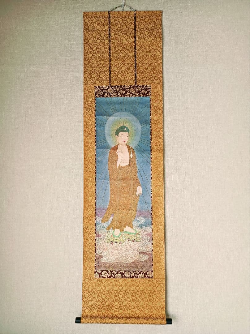 レア 彰久 軸 開運 厄除 絵 阿弥陀如来 蓮 極楽浄土 仏