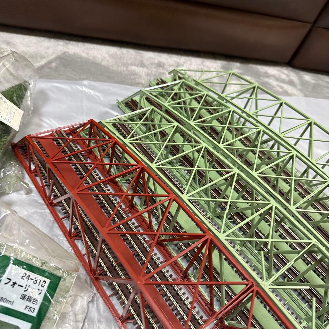 ［ジャンク］鉄道模型　Nゲージ　ストラクチャー　大型トラス橋他　大量　まとめ