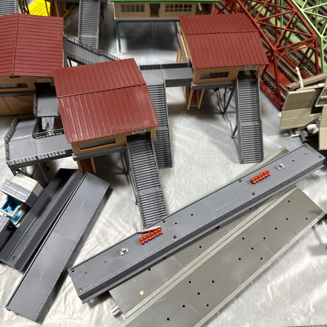 ［ジャンク］鉄道模型　Nゲージ　ストラクチャー　大型トラス橋他　大量　まとめ