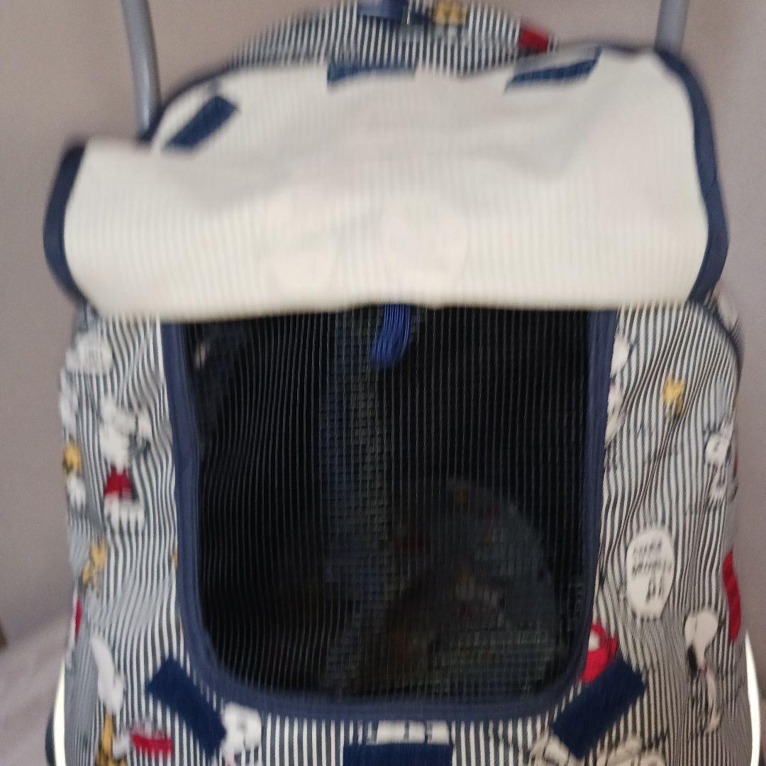 スヌーピー 柄　ペット用バギーカー　ペットカート