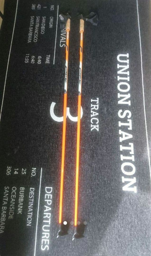 exel クロスカントリースキー ポール 130cm オレンジ