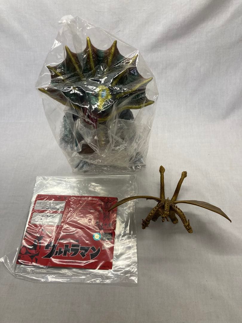 楳図かずお版 エリ巻恐竜ジラース ソフビ 他 キングギドラ まとめ販売【全2種】