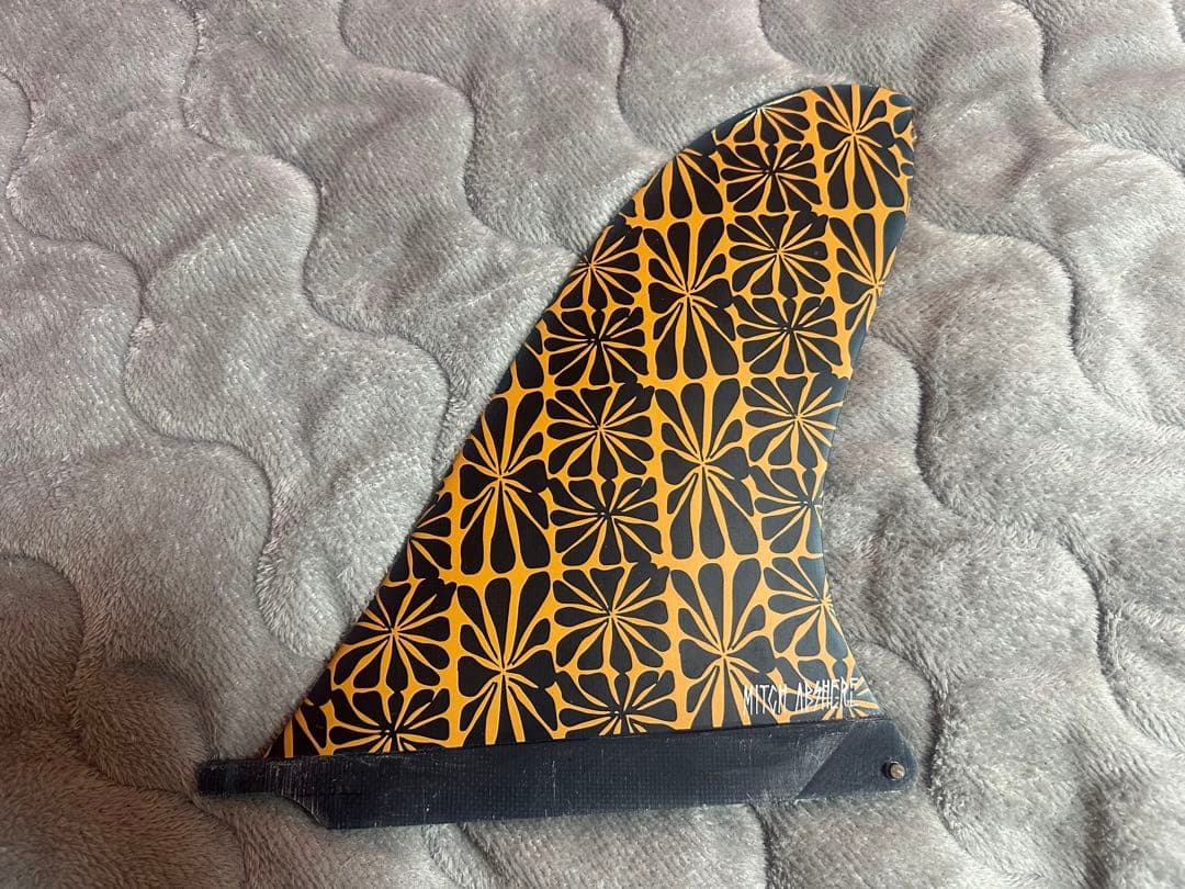 美品キャプテンフィン　花柄 ロングボードフィン　10