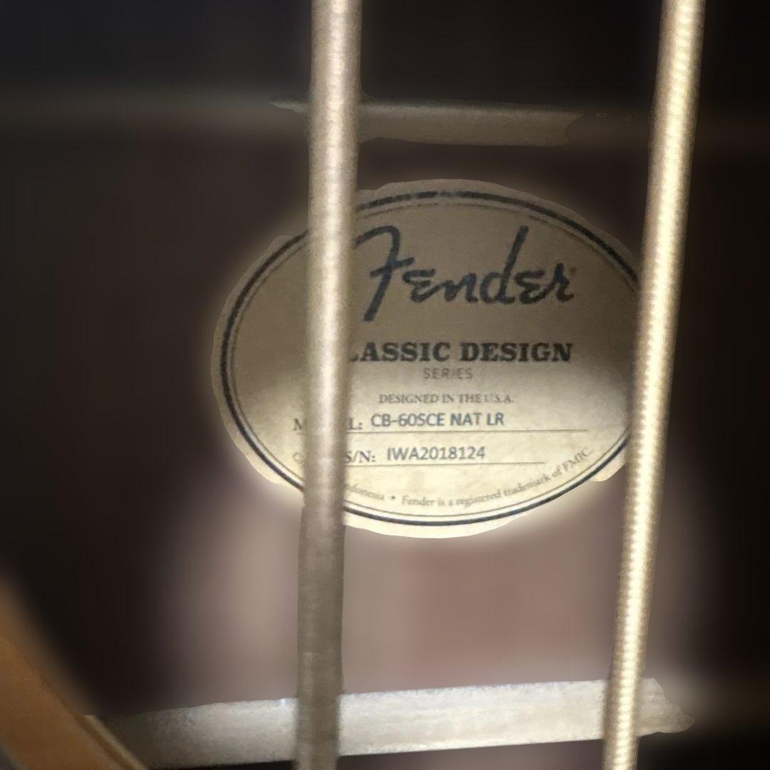 Fender アコースティックベース CB-605CE NAT LR