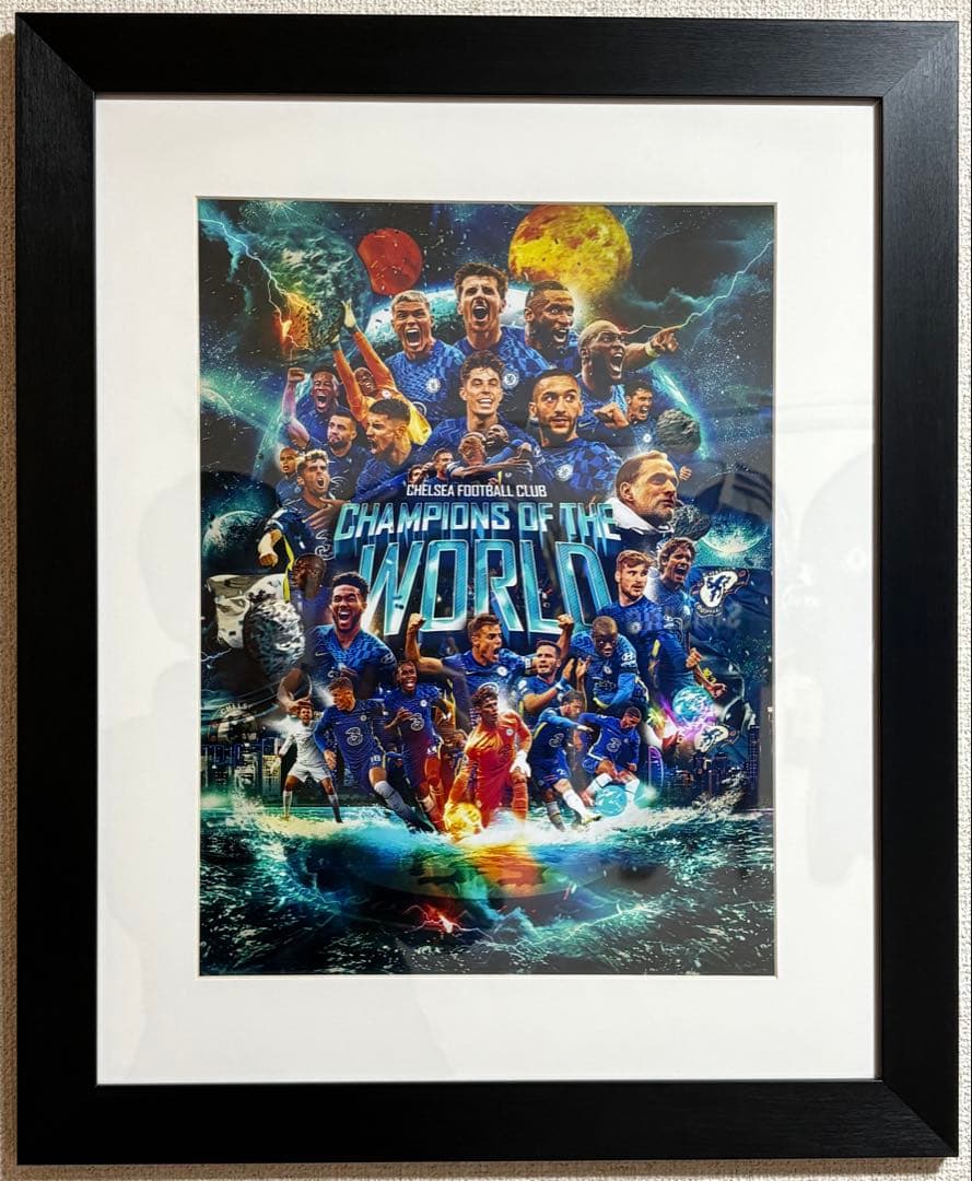 チェルシー 2021 クラブW杯 優勝記念 額入りフォトプリント