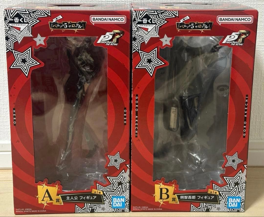 一番くじ　ペルソナ5　ザ・ロイヤル　A賞　主人公　B賞　明智五郎　フィギュア