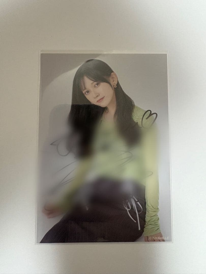 乃木坂46 池田瑛紗 直筆 生写真
