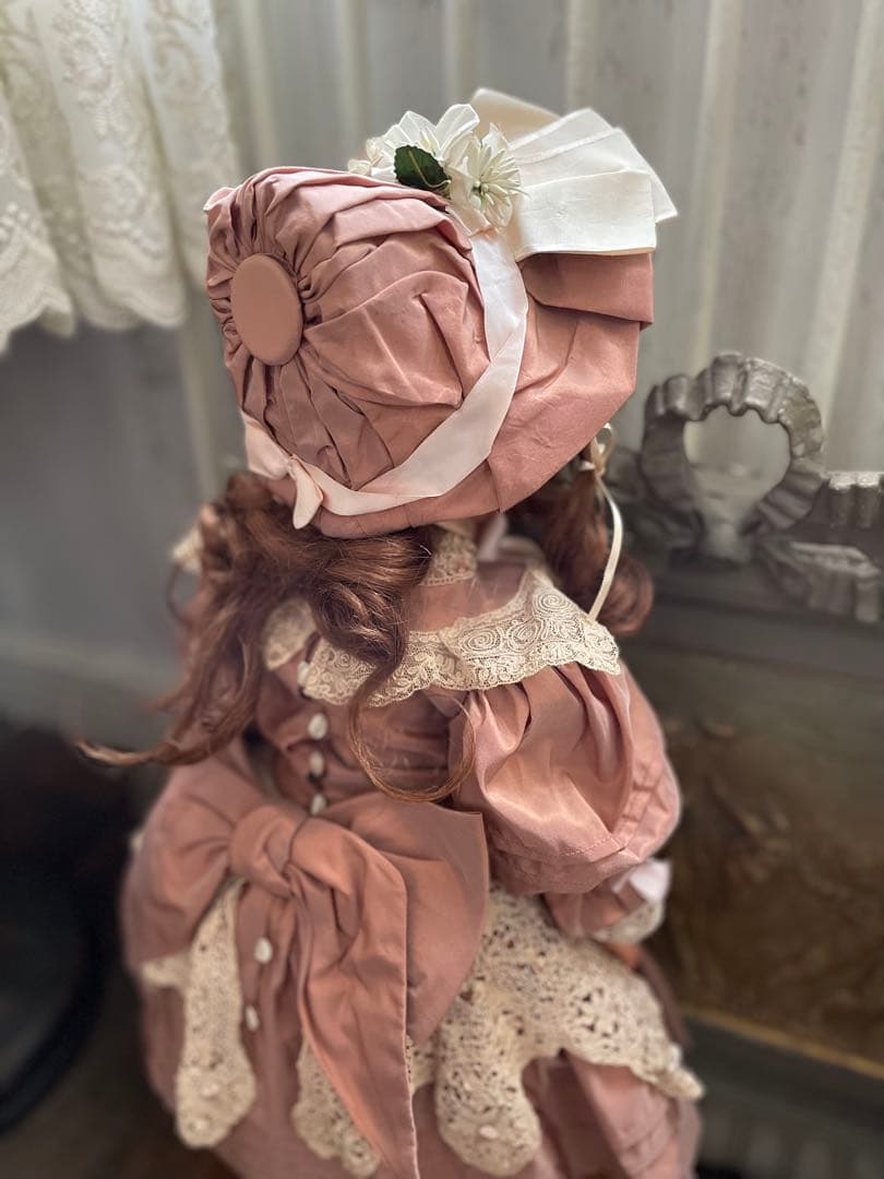 期間限定価格❣️˚✧₊⁎ ♡シルク ドールドレス & ボネ♡ドールドレス⁎⁺˳✧༚