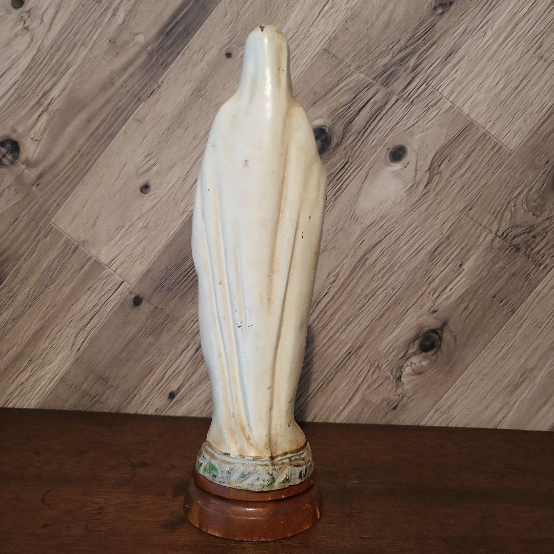 聖母像　樹脂・木製品 約30cm