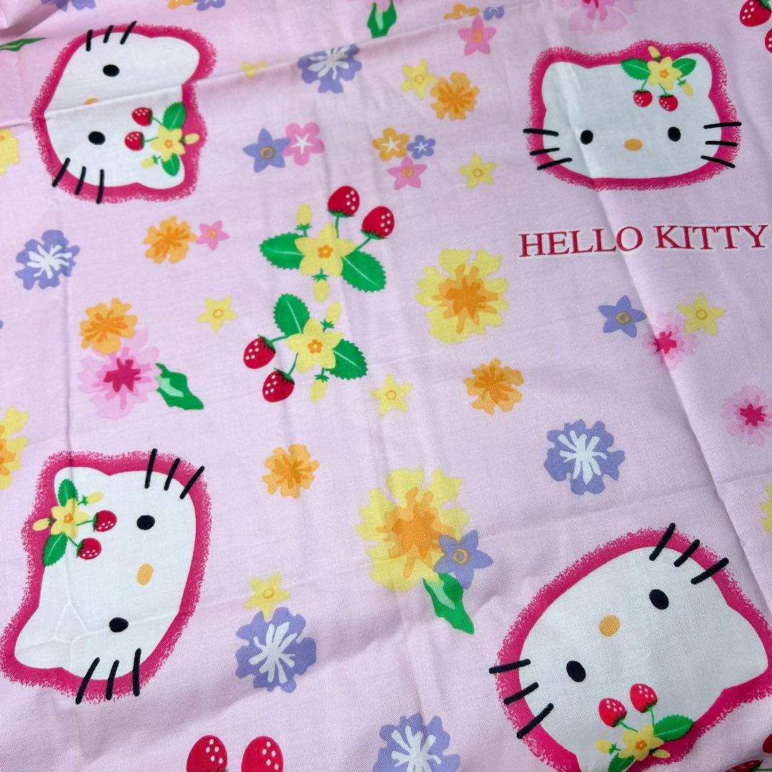 サンリオ ハローキティ いちご柄 シングル布団カバー 生地