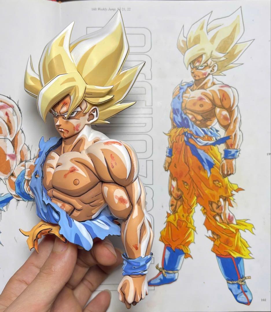 ドラゴンボールZ 伝説の超サイヤ人 孫悟空 二次元リペイント フィギュア