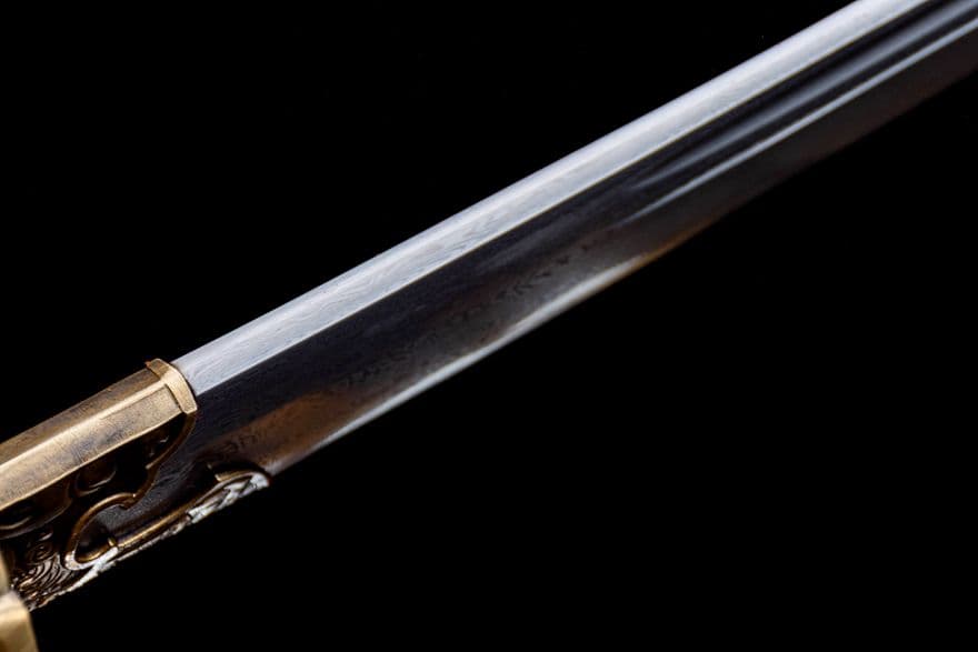 狂獅子清刀-模様鋼 古兵器 武具　刀装具　日本刀　模造刀 居合刀