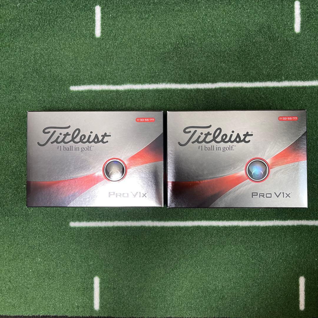 【新品】 Titleist Pro V1x ゴルフボール 2ダース（24個）
