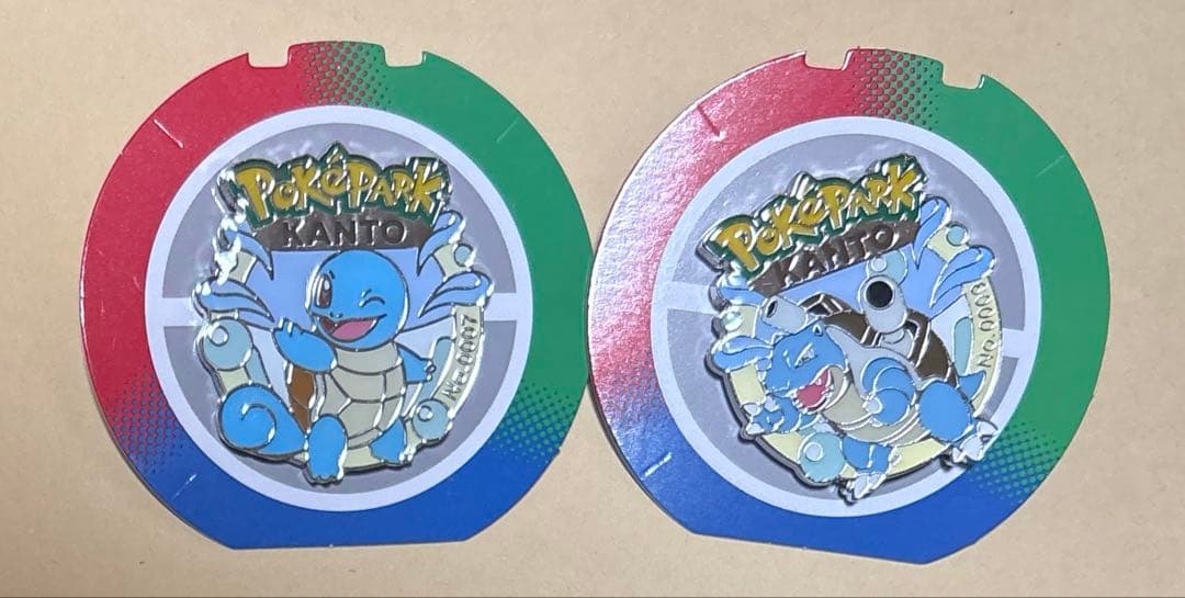 ポケモン　ポケパーク　カントー　ゼニガメ　カメックス　ピンズ　カプセルなし